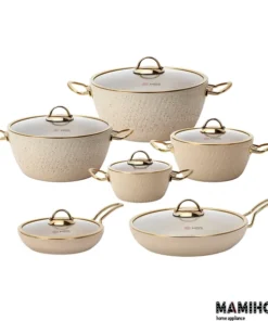 سرویس قابلمه (MGS) ام جی اس 12 پارچه استیل یراق استیل ماینز(فورج)-36