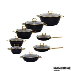 سرویس قابلمه (MGS) ام جی اس 23 پارچه یراق طلایی ماینز(فورج)-38