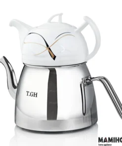 کتری قوری کف چدن قیطاسی (TGH-تی جی اچ) مدل سپهر براق 5.‏2 لیتری کد 30450