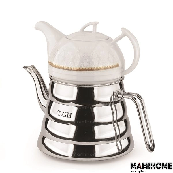 TGH-30650 کتری قوری کف چدن قیطاسی (TGH-تی جی اچ) مدل آریا براق 5.2 لیتری کد 30650