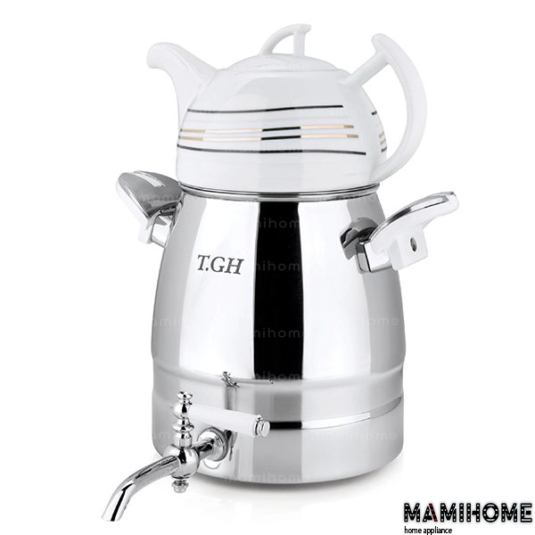 TGH-4050 کتری قوری کف چدن قیطاسی (TGH-تی جی اچ) مدل سپنتا براق 4 لیتری کد 4050