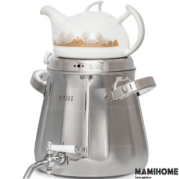 TGH-5020 کتری قوری کف چدن قیطاسی (TGH-تی جی اچ) مدل الماس مات 5 لیتری کد 5020