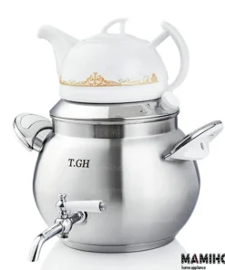 کتری قوری کف چدن قیطاسی (TGH-تی جی اچ) مدل پرشیا مات 5 لیتری کد 5081