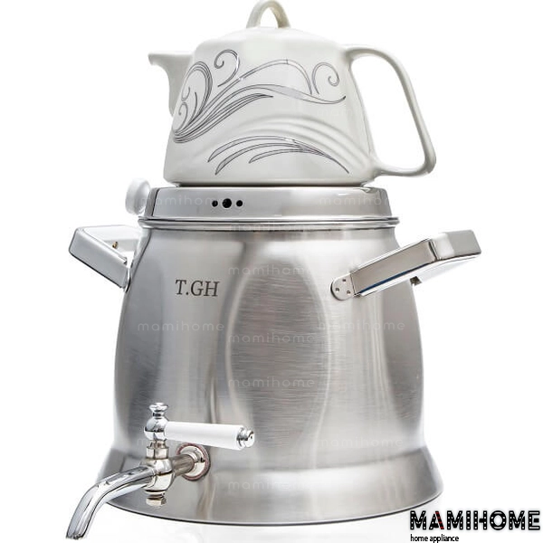 TGH-7020 کتری قوری کف چدن قیطاسی (TGH-تی جی اچ) مدل کاوه مات 5.5 لیتری کد 7020