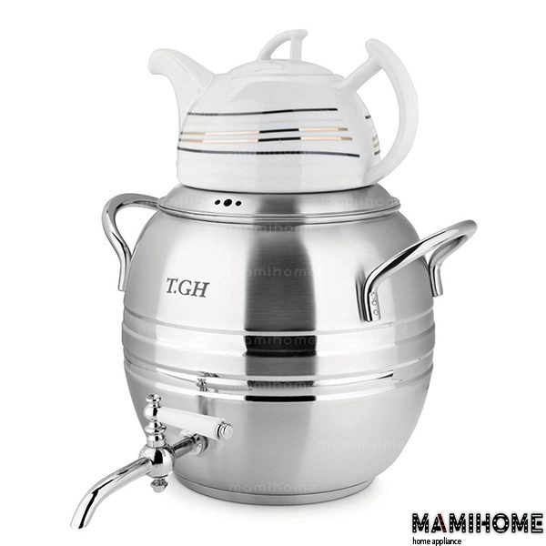 TGH-7090 کتری قوری کف چدن قیطاسی (TGH-تی جی اچ) مدل دماوند 7 لیتری کد 7090