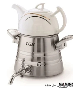 کتری قوری کف چدن قیطاسی (TGH-تی جی اچ) مدل هرمی 5.‏2 لیتری کد 8350